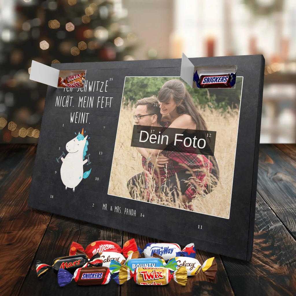 Personalisierter Schoko Foto Adventskalender Einhorn Fitness Personalisierter Schoko Foto Adventskalender, Unicorn, Einhorn, Einhörner, Einhorn Deko, Diät, Gym, Pumpen, Fitnessstudio, Sixpack, Sport, Abnehmen, Geräte, Fitness