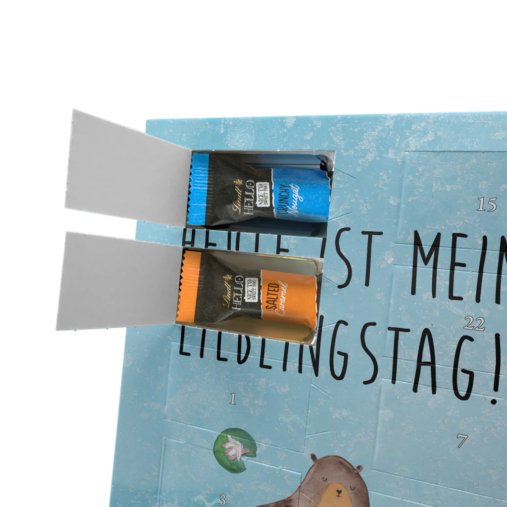 Personalisierter Schoko Foto Adventskalender Otter Seerose Personalisierter Schoko Foto Adventskalender, Fischotter, Seeotter, Otter, Otter Seeotter See Otter