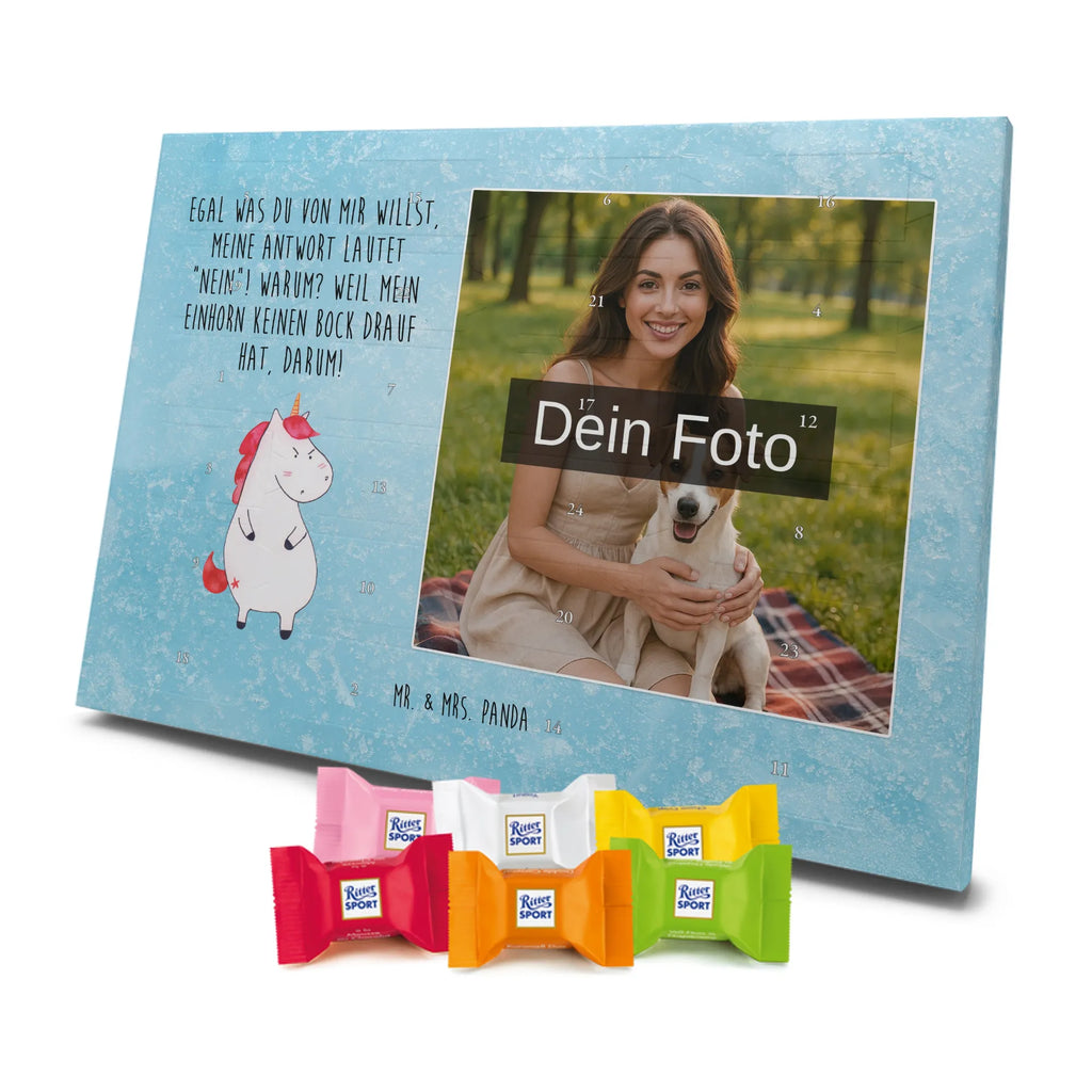 Personalisierter Schoko Foto Adventskalender Einhorn Wut Personalisierter Schoko Foto Adventskalender, Unicorn, Einhorn, Einhörner, Einhorn Deko, Arbeit, Ansage, Nein, Büro, wütend, Lustlos, Geschenk, Lustig, Realität, Dumme Fragen, Spaß