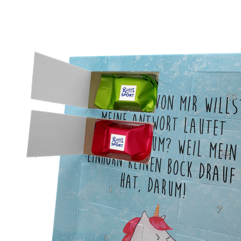 Personalisierter Schoko Foto Adventskalender Einhorn Wut Personalisierter Schoko Foto Adventskalender, Unicorn, Einhorn, Einhörner, Einhorn Deko, Arbeit, Ansage, Nein, Büro, wütend, Lustlos, Geschenk, Lustig, Realität, Dumme Fragen, Spaß
