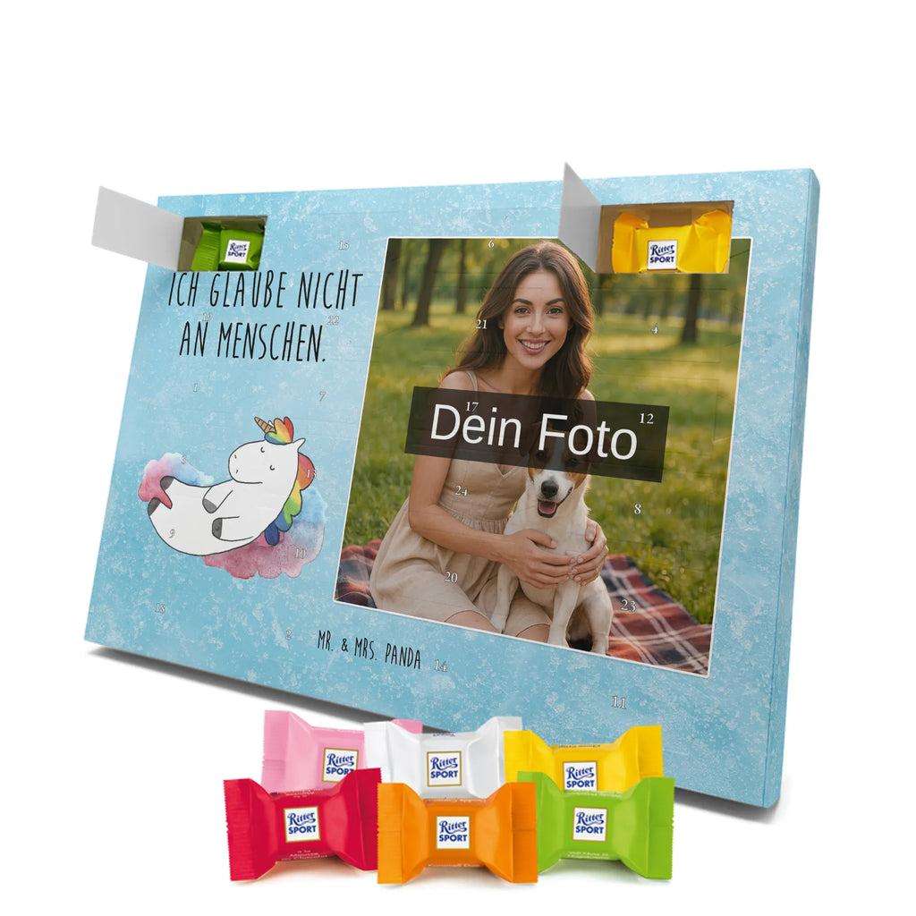 Personalisierter Schoko Foto Adventskalender Einhorn Wolke 7 Personalisierter Schoko Foto Adventskalender, Unicorn, Einhorn, Einhörner, Einhorn Deko, Lächeln, Geschenk, Lustig, Verliebt, Witzig, Realität, Glaube, Menschen