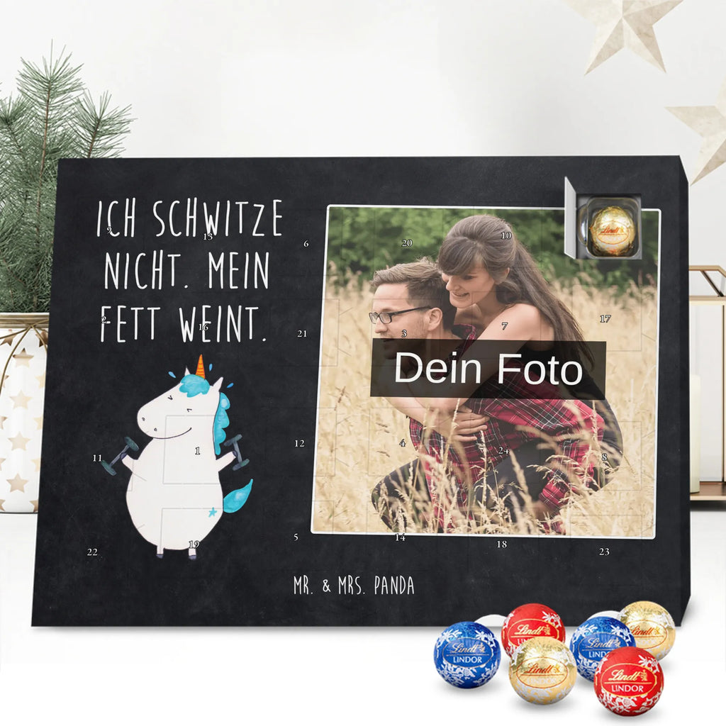 Personalisierter Schoko Foto Adventskalender Einhorn Fitness Personalisierter Schoko Foto Adventskalender, Unicorn, Einhorn, Einhörner, Einhorn Deko, Diät, Gym, Pumpen, Fitnessstudio, Sixpack, Sport, Abnehmen, Geräte, Fitness