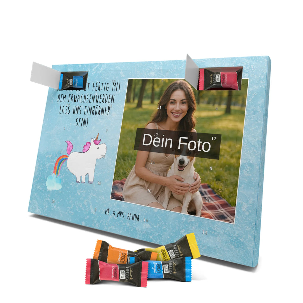 Personalisierter Schoko Foto Adventskalender Einhorn Pupsen Personalisierter Schoko Foto Adventskalender, Unicorn, Einhorn, Einhörner, Einhorn Deko, Regenbogen, Glitzer, Erwachsenwerden, Einhornpower, Pups, Lustig, Spaß, Freundin