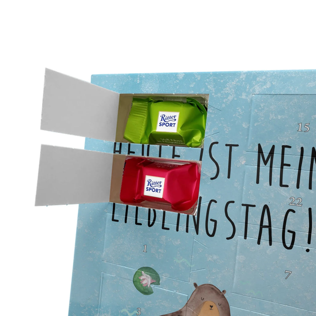 Personalisierter Schoko Foto Adventskalender Otter Seerose Personalisierter Schoko Foto Adventskalender, Fischotter, Seeotter, Otter, Otter Seeotter See Otter