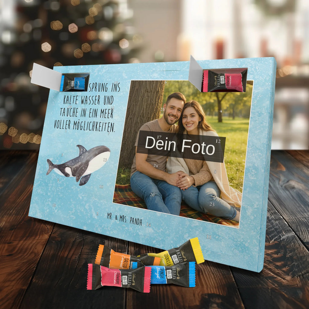 Personalisierter Schoko Foto Adventskalender Orca Personalisierter Schoko Foto Adventskalender, Meerestiere, Urlaub, Meer, Büro, Startup, Neustart, Orca, Motivation, Orcas, Selbstliebe, Killerwal, Arbeit, Möglichkeiten, Wal