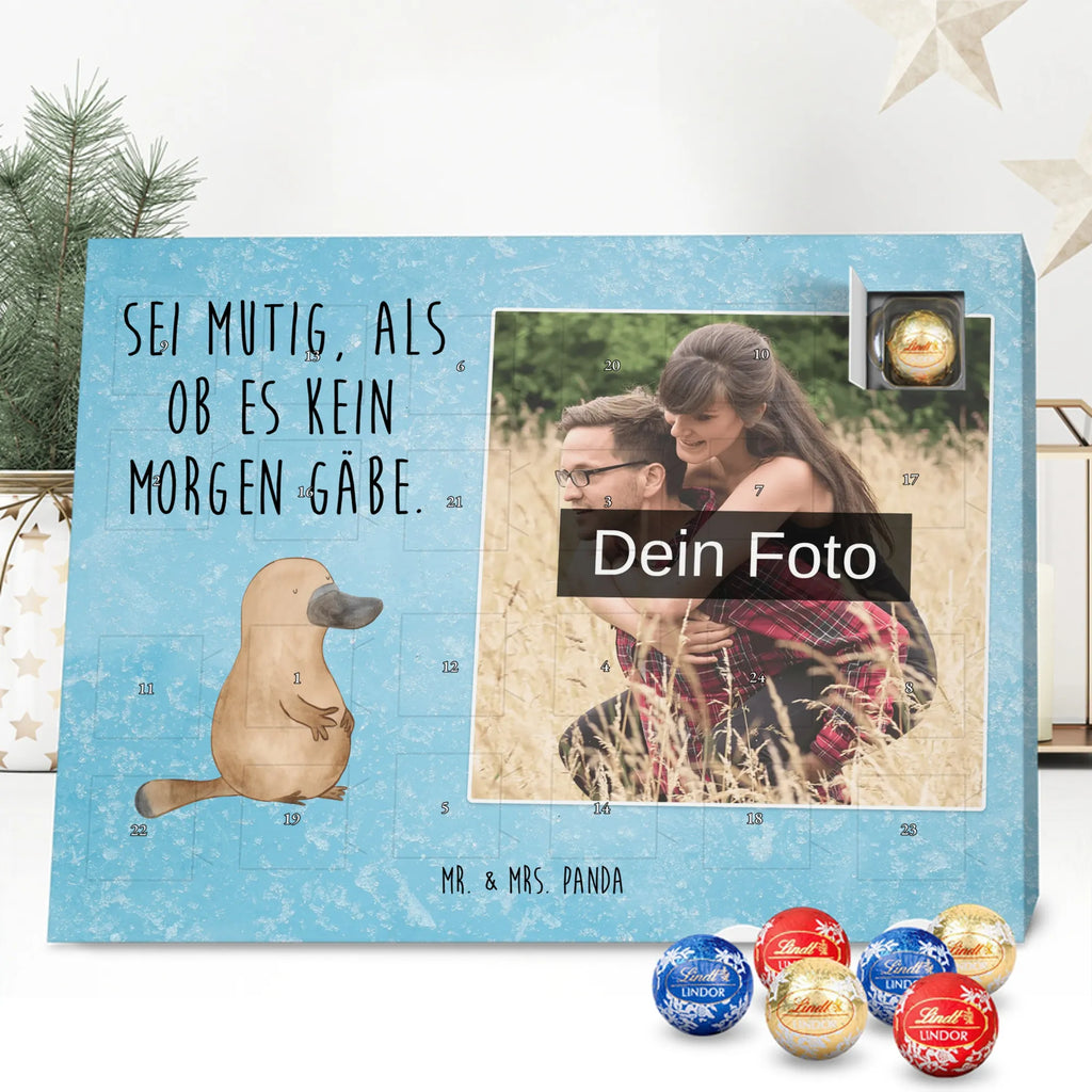 Personalisierter Schoko Foto Adventskalender Schnabeltier Mut Personalisierter Schoko Foto Adventskalender, Meerestiere, Urlaub, Meer, Büro, mutig, Motivation, Mut, Neuanfang, Arbeit, Raodtrip, Neustart, Weltreise, Lebensweisheit, Schnabeltiere, Schnabeltier, Training