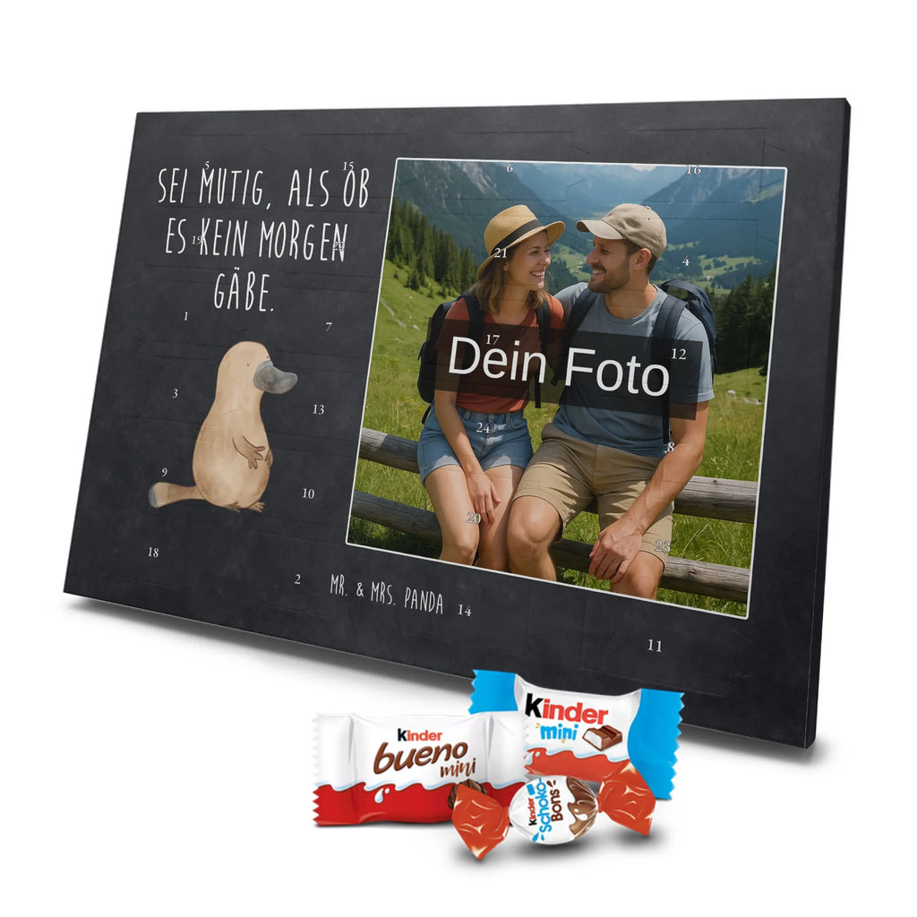 Personalisierter Schoko Foto Adventskalender Schnabeltier Mut Personalisierter Schoko Foto Adventskalender, Meerestiere, Urlaub, Meer, Büro, mutig, Motivation, Mut, Neuanfang, Arbeit, Raodtrip, Neustart, Weltreise, Lebensweisheit, Schnabeltiere, Schnabeltier, Training