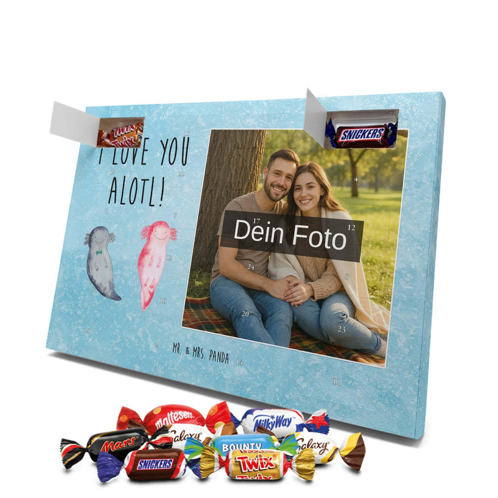 Personalisierter Schoko Foto Adventskalender Axolotl Liebe Personalisierter Schoko Foto Adventskalender, Molch, Axolotl, Lurch, Verlobter, Jahrestag, Ehemann, Große Liebe, Liebe, Lurche, Axolot, Schwanzlurch, Liebesbeweis, Freund, Valentinstag
