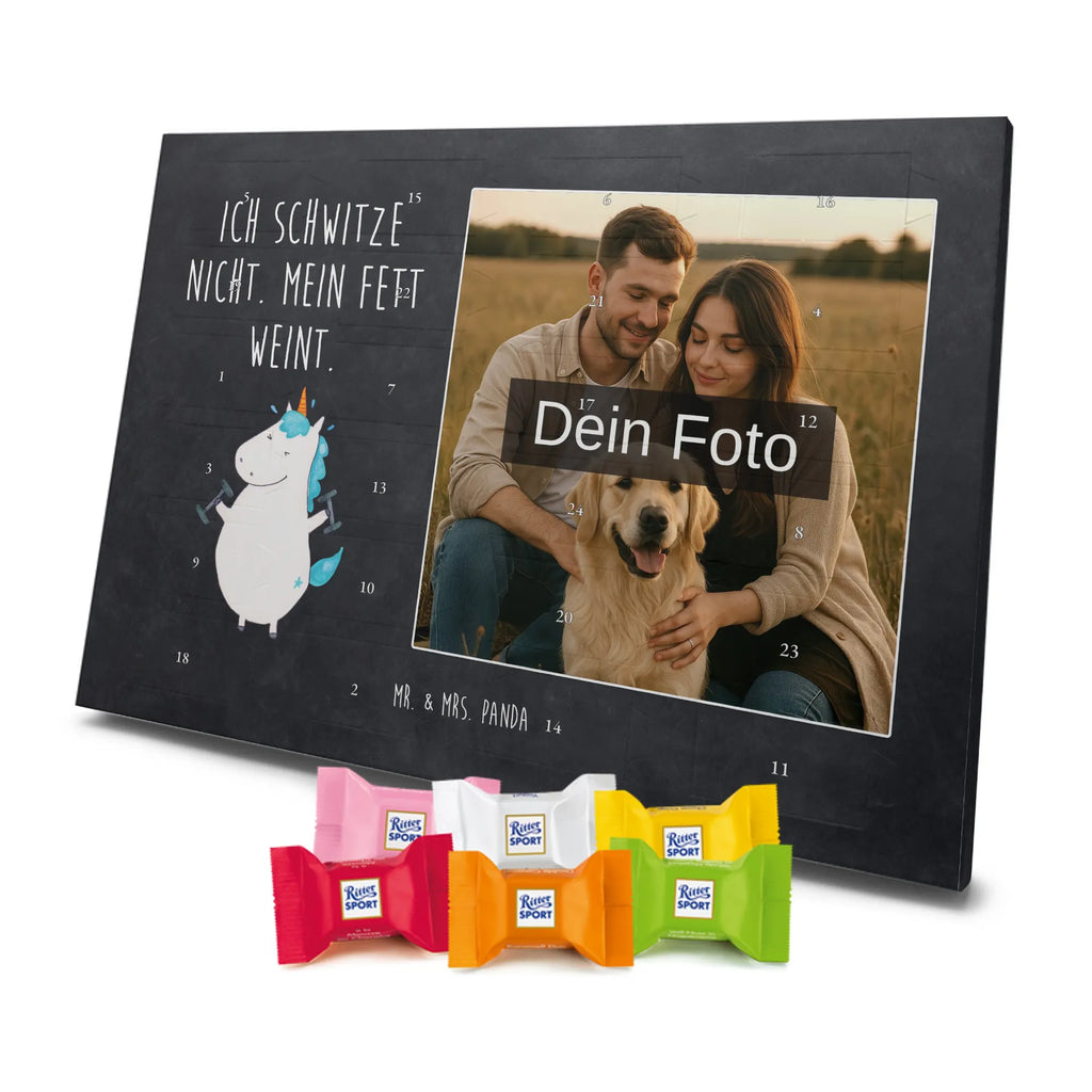 Personalisierter Schoko Foto Adventskalender Einhorn Fitness Personalisierter Schoko Foto Adventskalender, Unicorn, Einhorn, Einhörner, Einhorn Deko, Diät, Gym, Pumpen, Fitnessstudio, Sixpack, Sport, Abnehmen, Geräte, Fitness