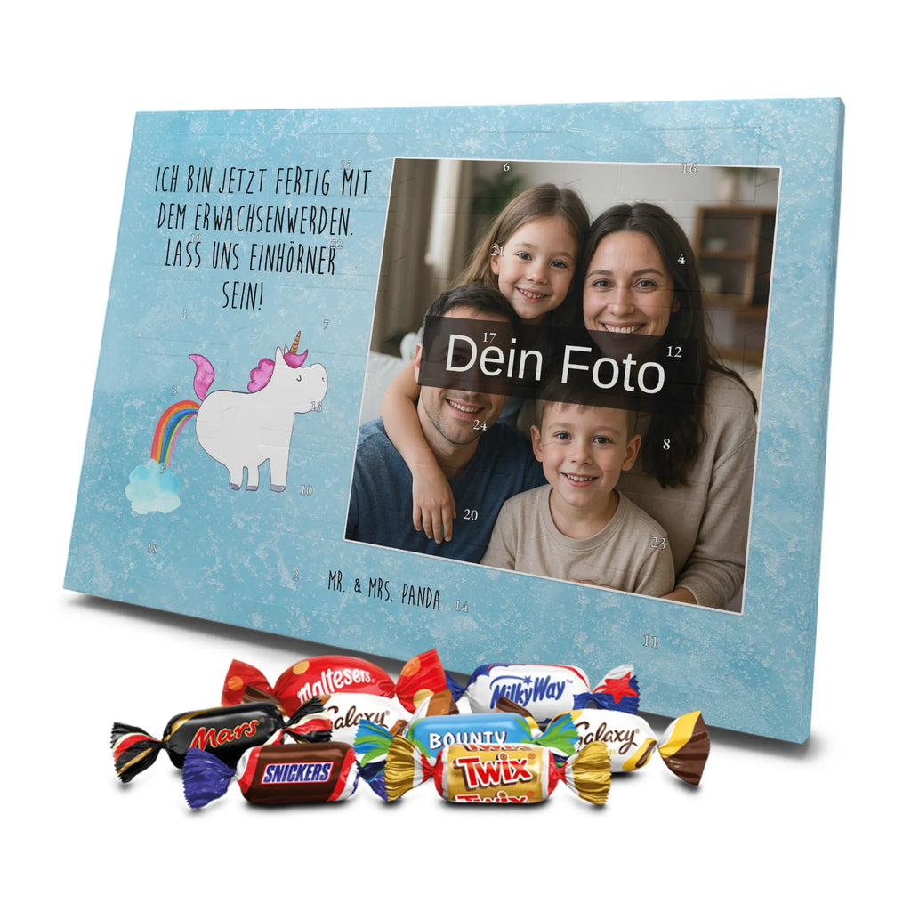 Personalisierter Schoko Foto Adventskalender Einhorn Pupsen Personalisierter Schoko Foto Adventskalender, Unicorn, Einhorn, Einhörner, Einhorn Deko, Regenbogen, Glitzer, Erwachsenwerden, Einhornpower, Pups, Lustig, Spaß, Freundin