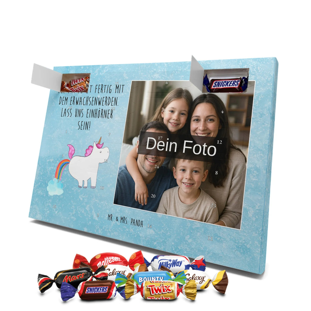 Personalisierter Schoko Foto Adventskalender Einhorn Pupsen Personalisierter Schoko Foto Adventskalender, Unicorn, Einhorn, Einhörner, Einhorn Deko, Regenbogen, Glitzer, Erwachsenwerden, Einhornpower, Pups, Lustig, Spaß, Freundin
