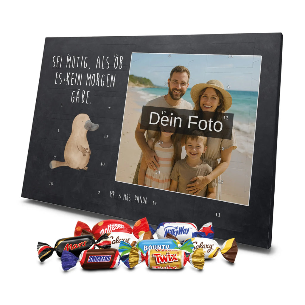 Personalisierter Schoko Foto Adventskalender Schnabeltier Mut Personalisierter Schoko Foto Adventskalender, Meerestiere, Urlaub, Meer, Büro, mutig, Motivation, Mut, Neuanfang, Arbeit, Raodtrip, Neustart, Weltreise, Lebensweisheit, Schnabeltiere, Schnabeltier, Training