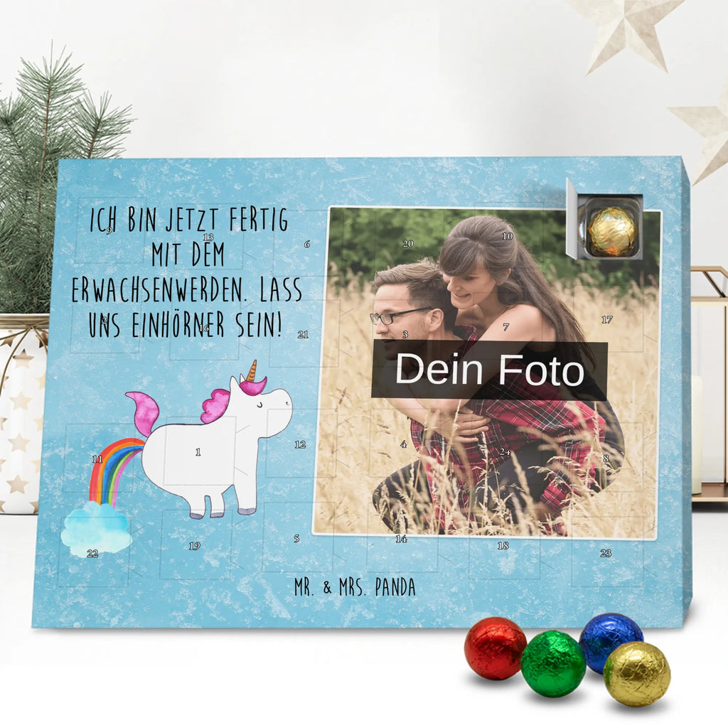 Personalisierter Schoko Foto Adventskalender Einhorn Pupsen Personalisierter Schoko Foto Adventskalender, Unicorn, Einhorn, Einhörner, Einhorn Deko, Regenbogen, Glitzer, Erwachsenwerden, Einhornpower, Pups, Lustig, Spaß, Freundin