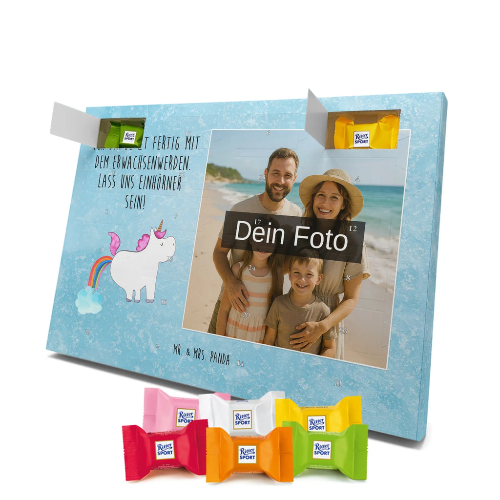 Personalisierter Schoko Foto Adventskalender Einhorn Pupsen Personalisierter Schoko Foto Adventskalender, Unicorn, Einhorn, Einhörner, Einhorn Deko, Regenbogen, Glitzer, Erwachsenwerden, Einhornpower, Pups, Lustig, Spaß, Freundin