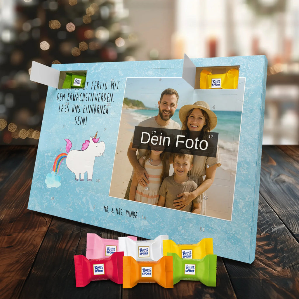 Personalisierter Schoko Foto Adventskalender Einhorn Pupsen Personalisierter Schoko Foto Adventskalender, Unicorn, Einhorn, Einhörner, Einhorn Deko, Regenbogen, Glitzer, Erwachsenwerden, Einhornpower, Pups, Lustig, Spaß, Freundin