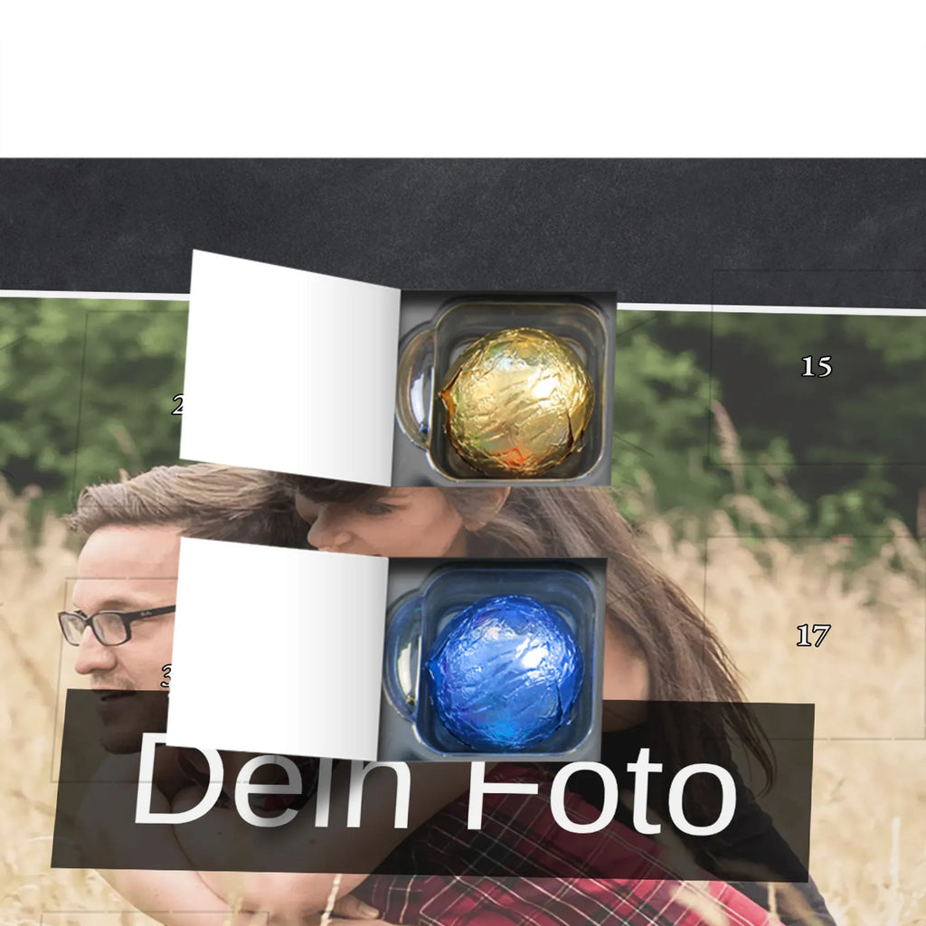 Personalisierter Schoko Foto Adventskalender Otter Seerose Personalisierter Schoko Foto Adventskalender, Fischotter, Seeotter, Otter, Otter Seeotter See Otter