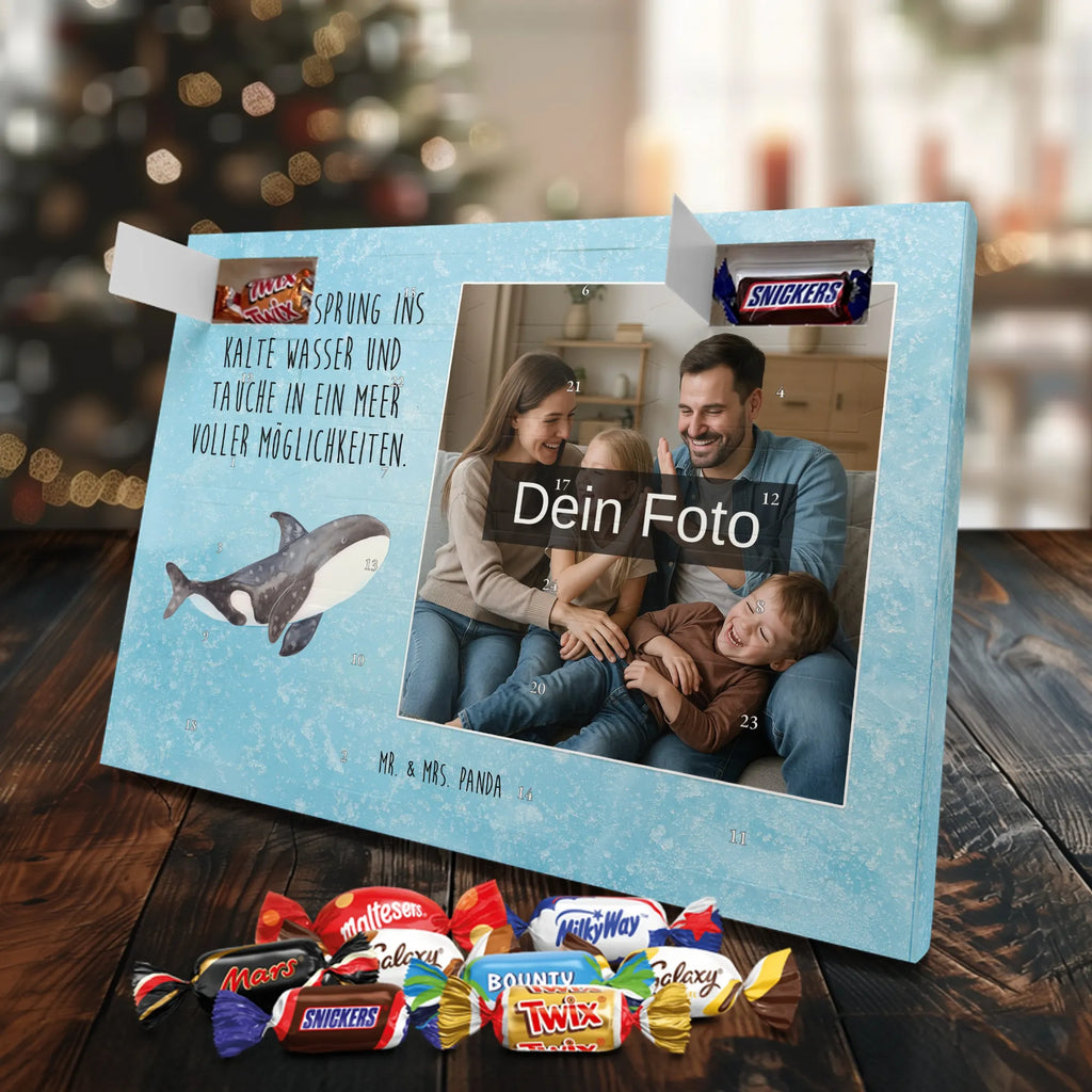 Personalisierter Schoko Foto Adventskalender Orca Personalisierter Schoko Foto Adventskalender, Meerestiere, Urlaub, Meer, Büro, Startup, Neustart, Orca, Motivation, Orcas, Selbstliebe, Killerwal, Arbeit, Möglichkeiten, Wal