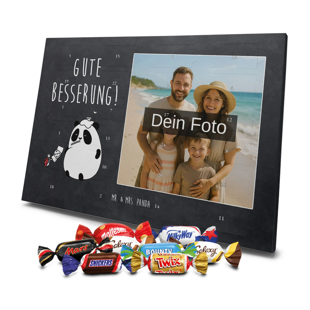  Panda Get well soon Personalisierter Schoko Foto Adventskalender