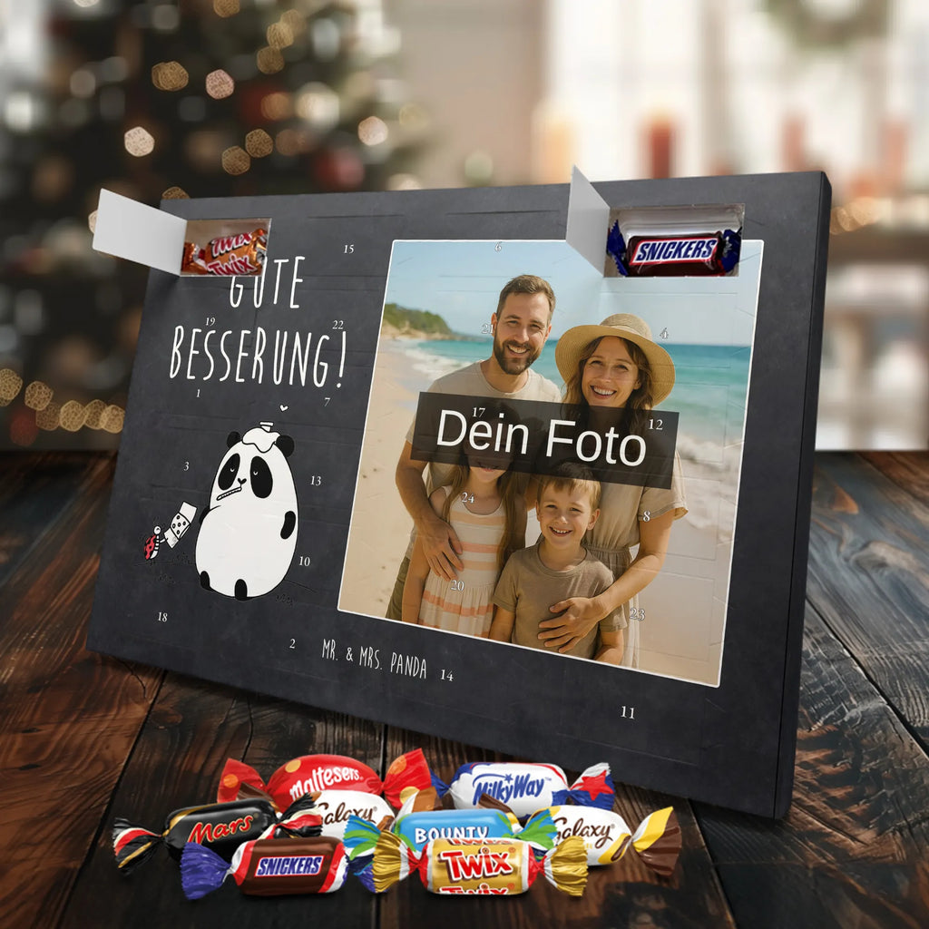  Panda Get well soon Personalisierter Schoko Foto Adventskalender
