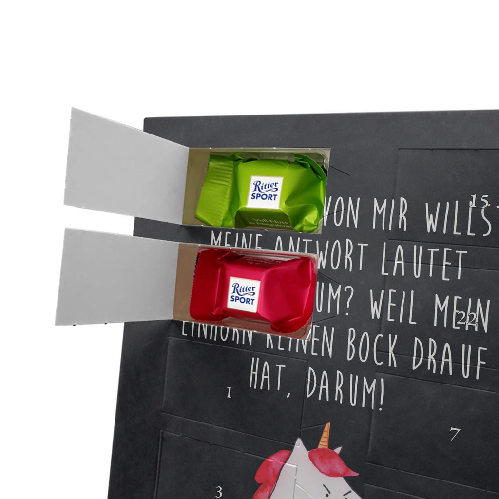 Personalisierter Schoko Foto Adventskalender Einhorn Wut Personalisierter Schoko Foto Adventskalender, Unicorn, Einhorn, Einhörner, Einhorn Deko, Arbeit, Ansage, Nein, Büro, wütend, Lustlos, Geschenk, Lustig, Realität, Dumme Fragen, Spaß