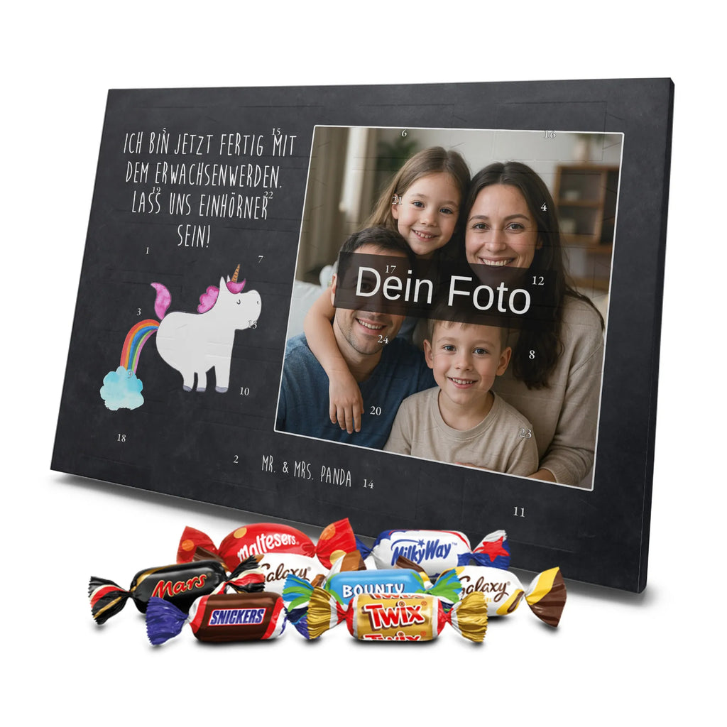 Personalisierter Schoko Foto Adventskalender Einhorn Pupsen Personalisierter Schoko Foto Adventskalender, Unicorn, Einhorn, Einhörner, Einhorn Deko, Regenbogen, Glitzer, Erwachsenwerden, Einhornpower, Pups, Lustig, Spaß, Freundin
