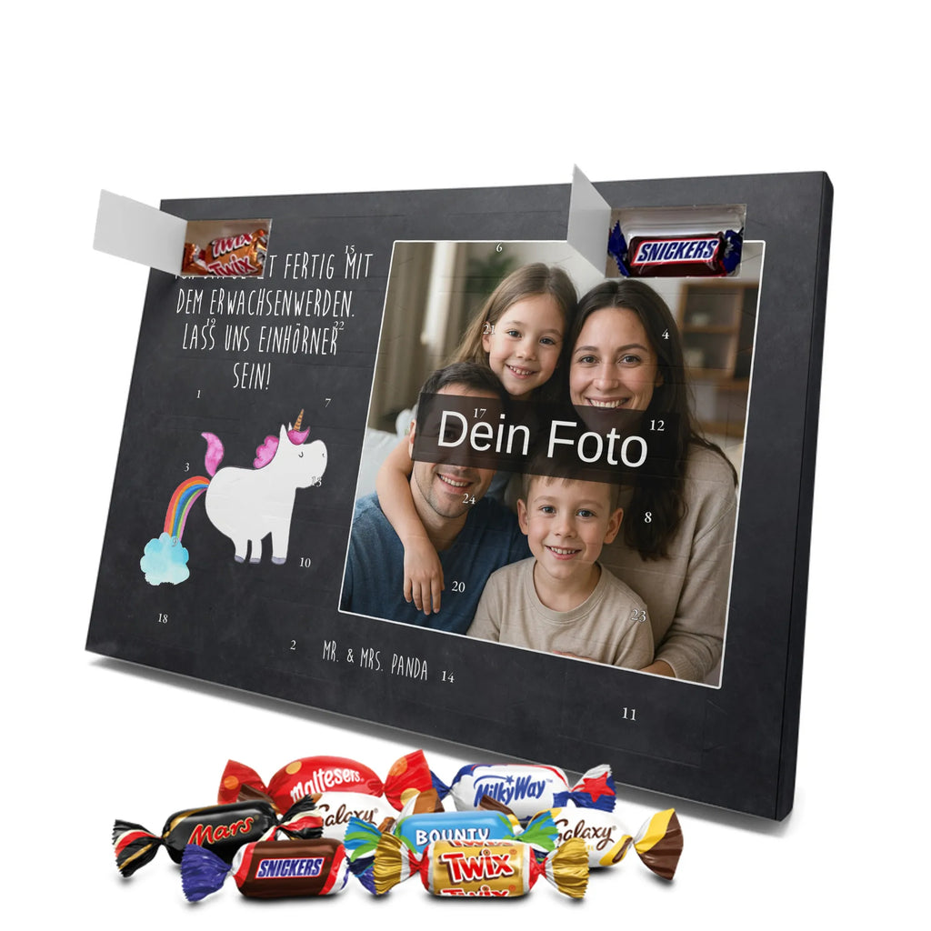 Personalisierter Schoko Foto Adventskalender Einhorn Pupsen Personalisierter Schoko Foto Adventskalender, Unicorn, Einhorn, Einhörner, Einhorn Deko, Regenbogen, Glitzer, Erwachsenwerden, Einhornpower, Pups, Lustig, Spaß, Freundin