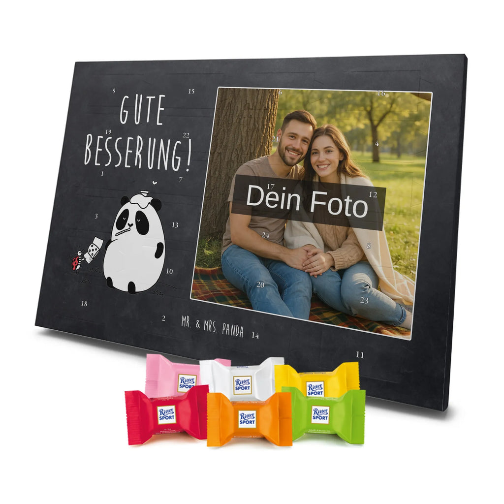  Panda Get well soon Personalisierter Schoko Foto Adventskalender
