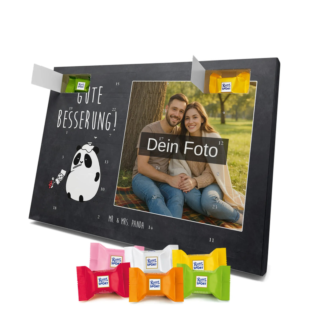  Panda Get well soon Personalisierter Schoko Foto Adventskalender