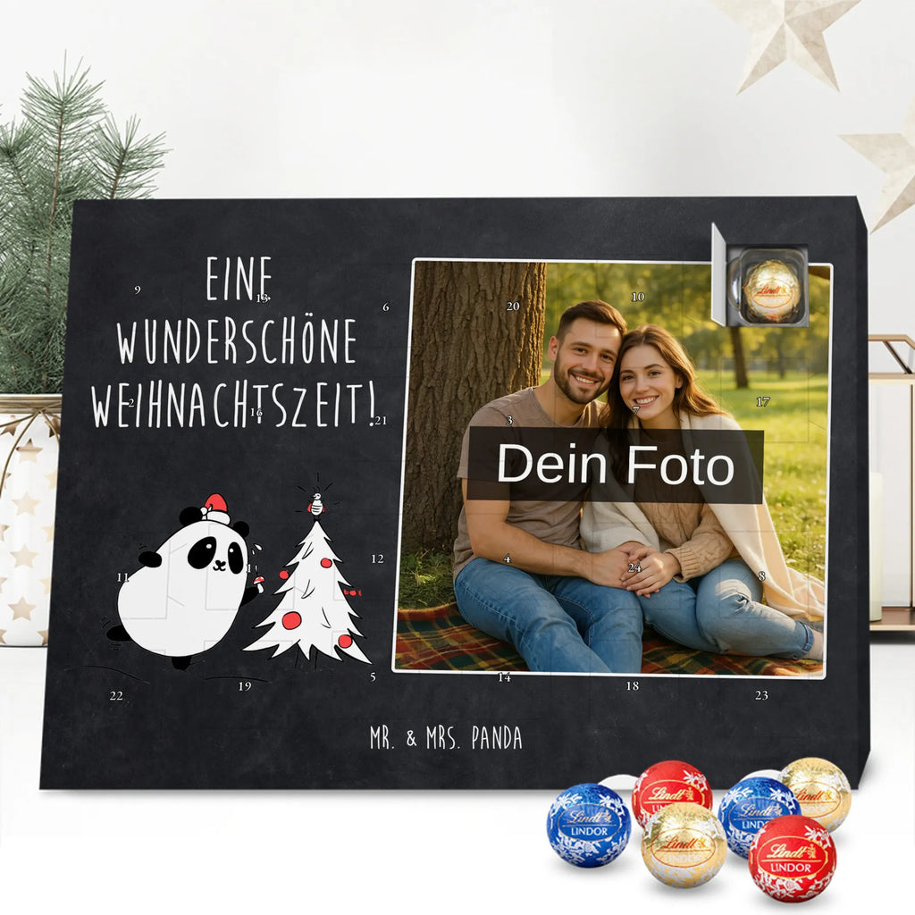  Panda Christmas Time Personalisierter Schoko Foto Adventskalender