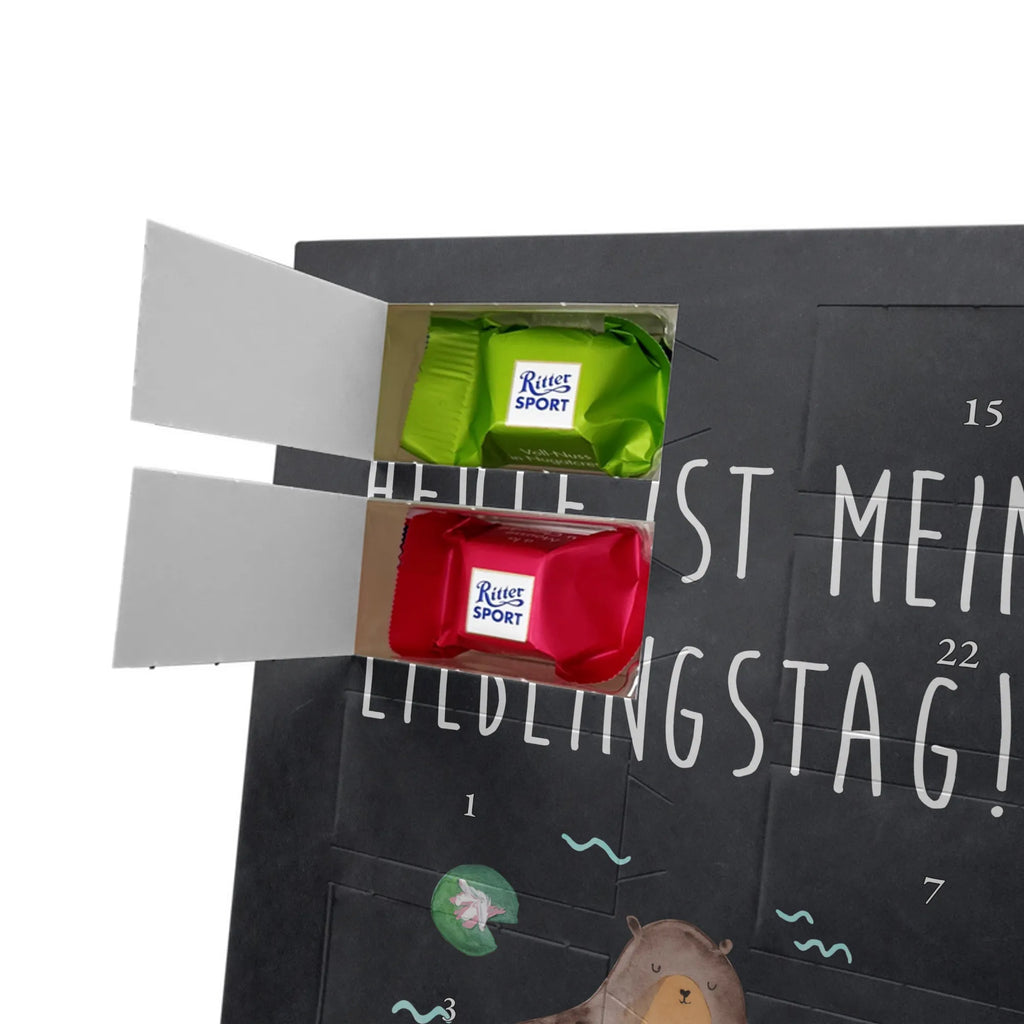 Personalisierter Schoko Foto Adventskalender Otter Seerose Personalisierter Schoko Foto Adventskalender, Fischotter, Seeotter, Otter, Otter Seeotter See Otter