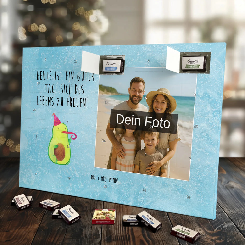 Personalisierter Schoko Foto Adventskalender Avocado Feier Personalisierter Schoko Foto Adventskalender, Gesund, Veggie, Avocado, Vegan, Geburtstag, Tröte, Feier, Party, Gute Laune, Feierlichkeit, Fete