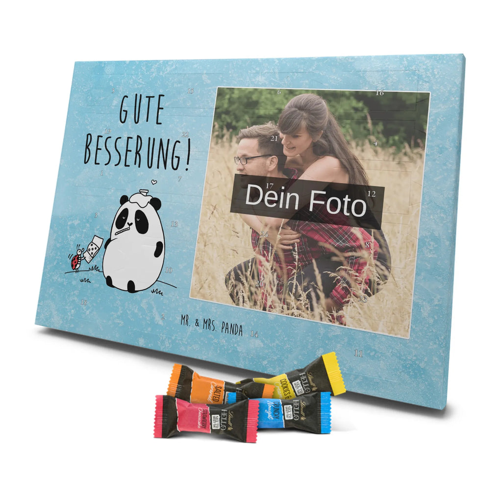  Panda Get well soon Personalisierter Schoko Foto Adventskalender