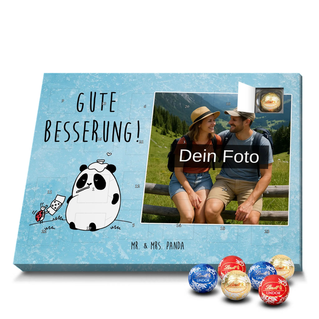  Panda Get well soon Personalisierter Schoko Foto Adventskalender