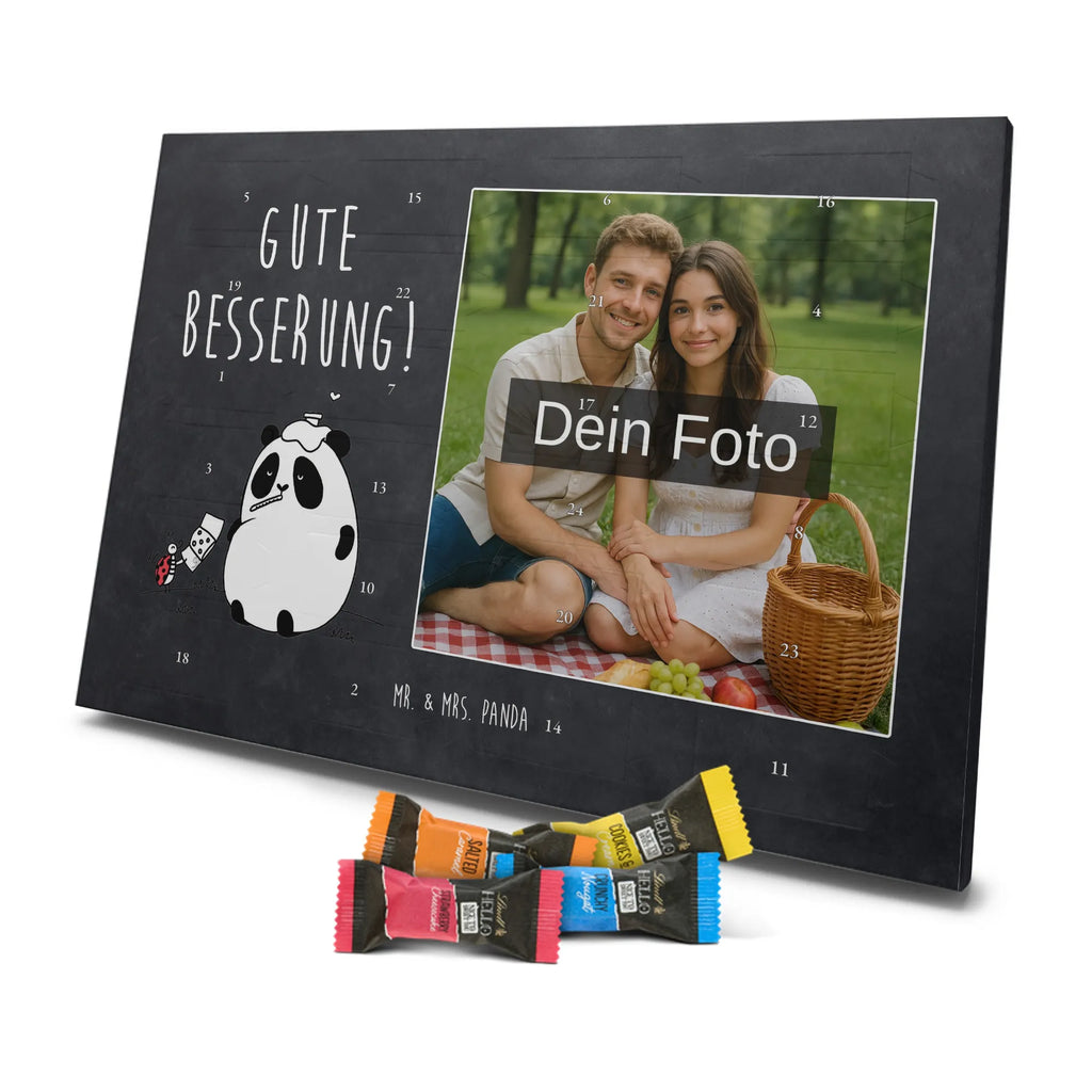  Panda Get well soon Personalisierter Schoko Foto Adventskalender