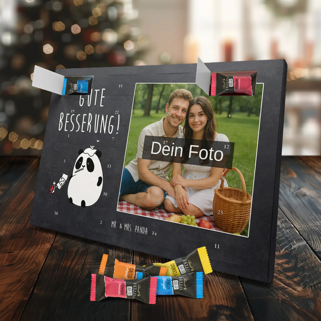  Panda Get well soon Personalisierter Schoko Foto Adventskalender