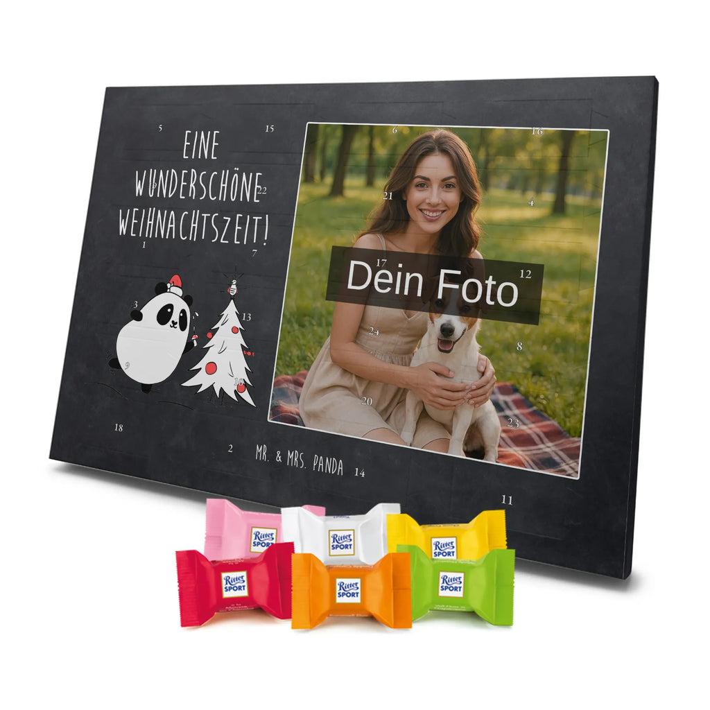 Panda Christmas Time Personalisierter Schoko Foto Adventskalender