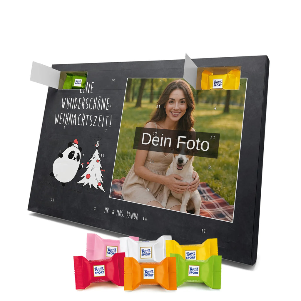  Panda Christmas Time Personalisierter Schoko Foto Adventskalender