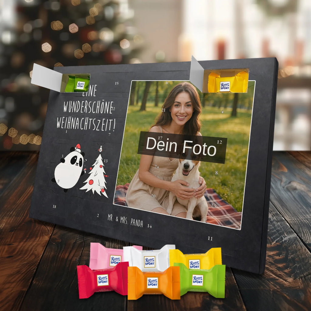  Panda Christmas Time Personalisierter Schoko Foto Adventskalender