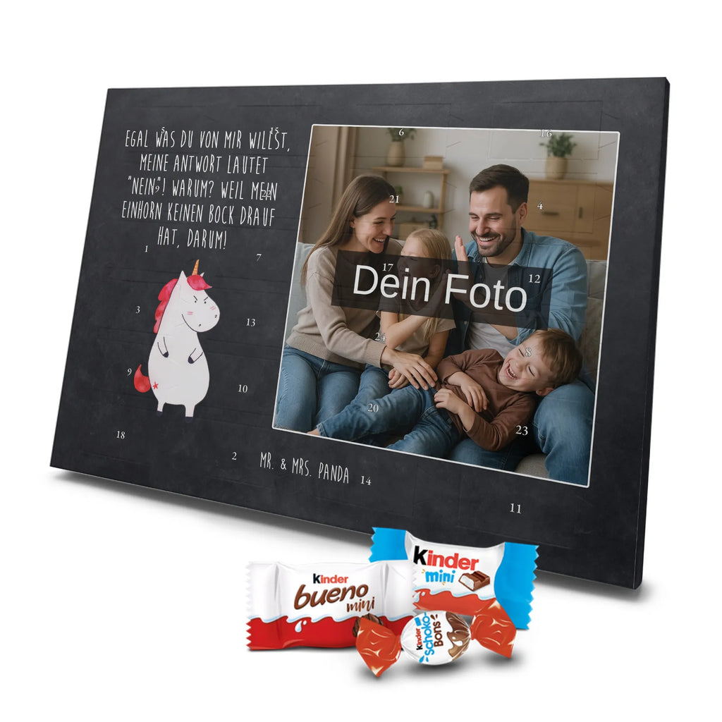 Personalisierter Schoko Foto Adventskalender Einhorn Wut Personalisierter Schoko Foto Adventskalender, Unicorn, Einhorn, Einhörner, Einhorn Deko, Arbeit, Ansage, Nein, Büro, wütend, Lustlos, Geschenk, Lustig, Realität, Dumme Fragen, Spaß