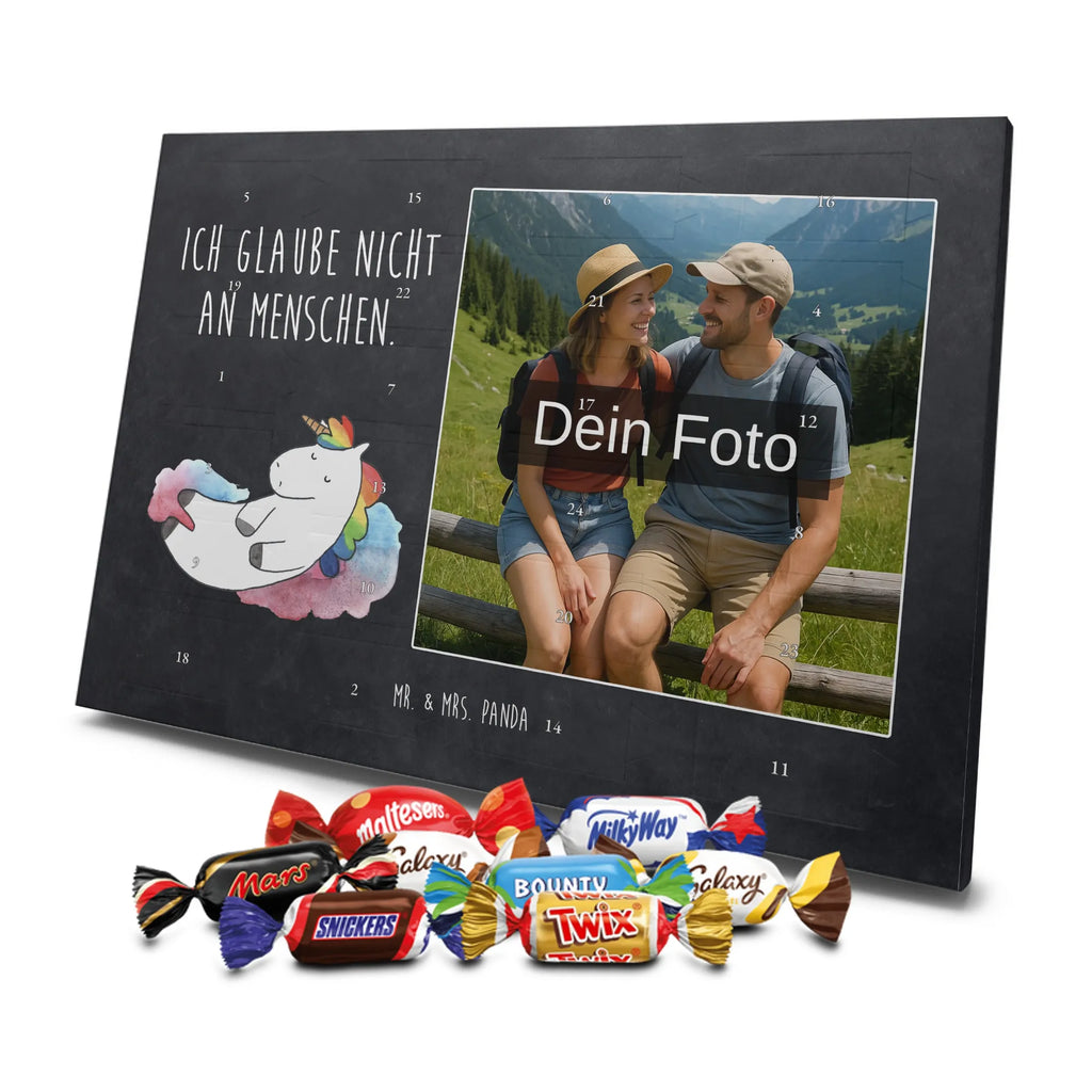 Personalisierter Schoko Foto Adventskalender Einhorn Wolke 7 Personalisierter Schoko Foto Adventskalender, Unicorn, Einhorn, Einhörner, Einhorn Deko, Lächeln, Geschenk, Lustig, Verliebt, Witzig, Realität, Glaube, Menschen