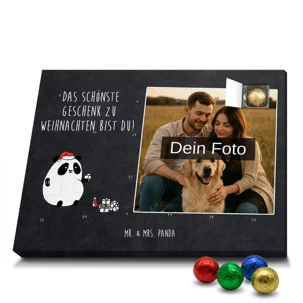  Panda Prezent świąteczny Personalisierter Schoko Foto Adventskalender
