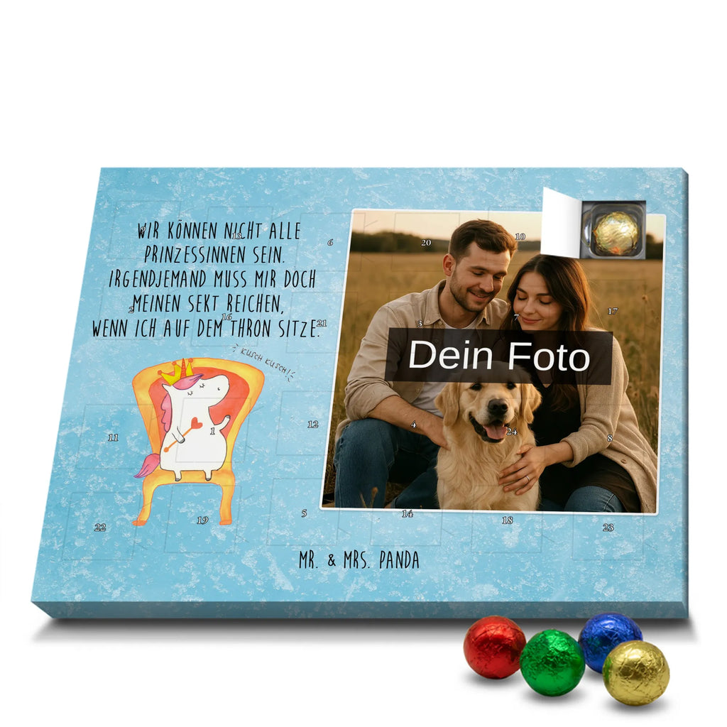 Personalisierter Schoko Foto Adventskalender Einhorn König Personalisierter Schoko Foto Adventskalender, Unicorn, Einhorn, Einhörner, Einhorn Deko, Kaiser, Präsident, Prinzessin, König, Bundeskanzler, Herrscher, Krone