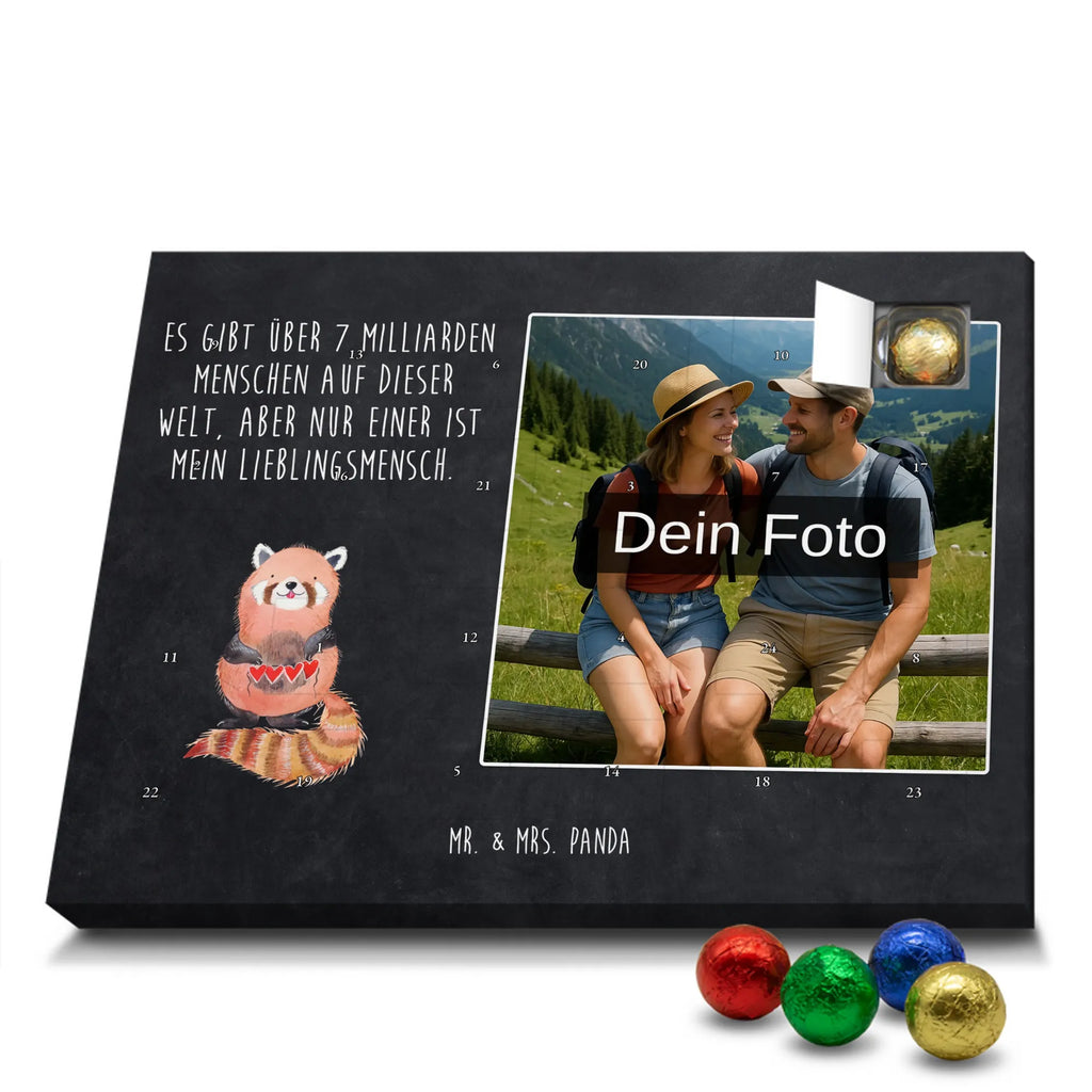 Personalisierter Schoko Foto Adventskalender Roter Panda Personalisierter Schoko Foto Adventskalender, Gute Laune, Lustige Sprüche, Tiere, Tiermotive, Panda, Lieblingsmensch, Herz, Liebling, Rot, Liebe