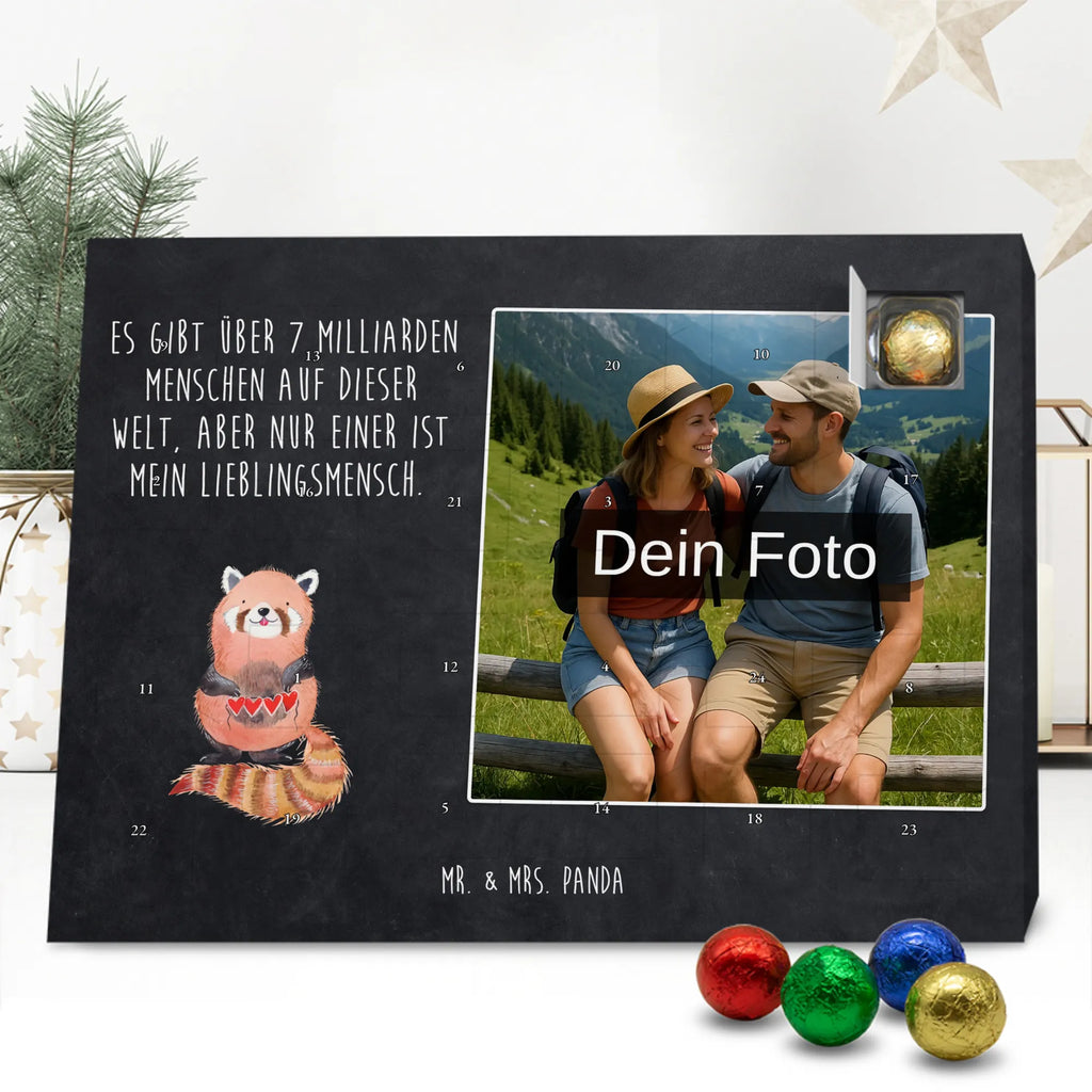 Personalisierter Schoko Foto Adventskalender Roter Panda Personalisierter Schoko Foto Adventskalender, Gute Laune, Lustige Sprüche, Tiere, Tiermotive, Panda, Lieblingsmensch, Herz, Liebling, Rot, Liebe