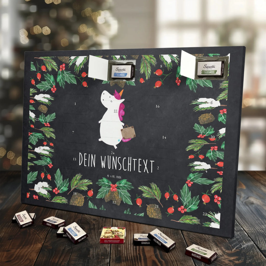 Adventskalender mit Namen Einhorn Koffer Adventskalender mit Namen, Personalisierter Adventskalender, Einhörner, Unicorn, Einhorn Deko, Einhorn, Lustig, Albern, Verreisen, Abenteuer, Kind, Reise, Koffer, Gepäck, Spaß, Witzig, Erwachsen
