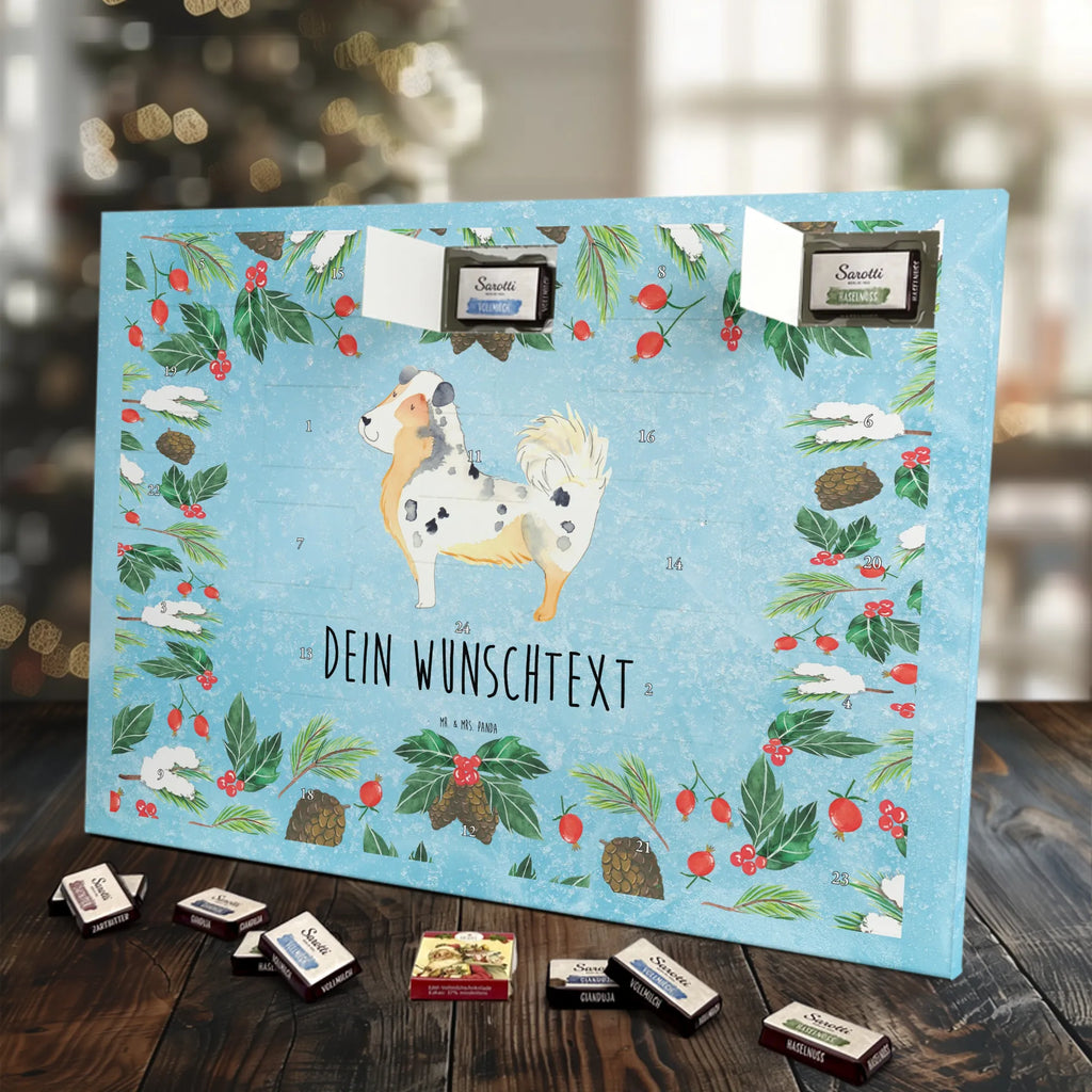 Adventskalender mit Namen Hund Australien Shepherd Personalisierter Adventskalender, Adventskalender mit Namen, Hundebesitzer, Haustier, Sprüche, Hunderasse, Tierliebhaber, Hund, Hundemotiv, Familienhund, Hundeliebe, Australien Shepherd, Spruch, Shepherd
