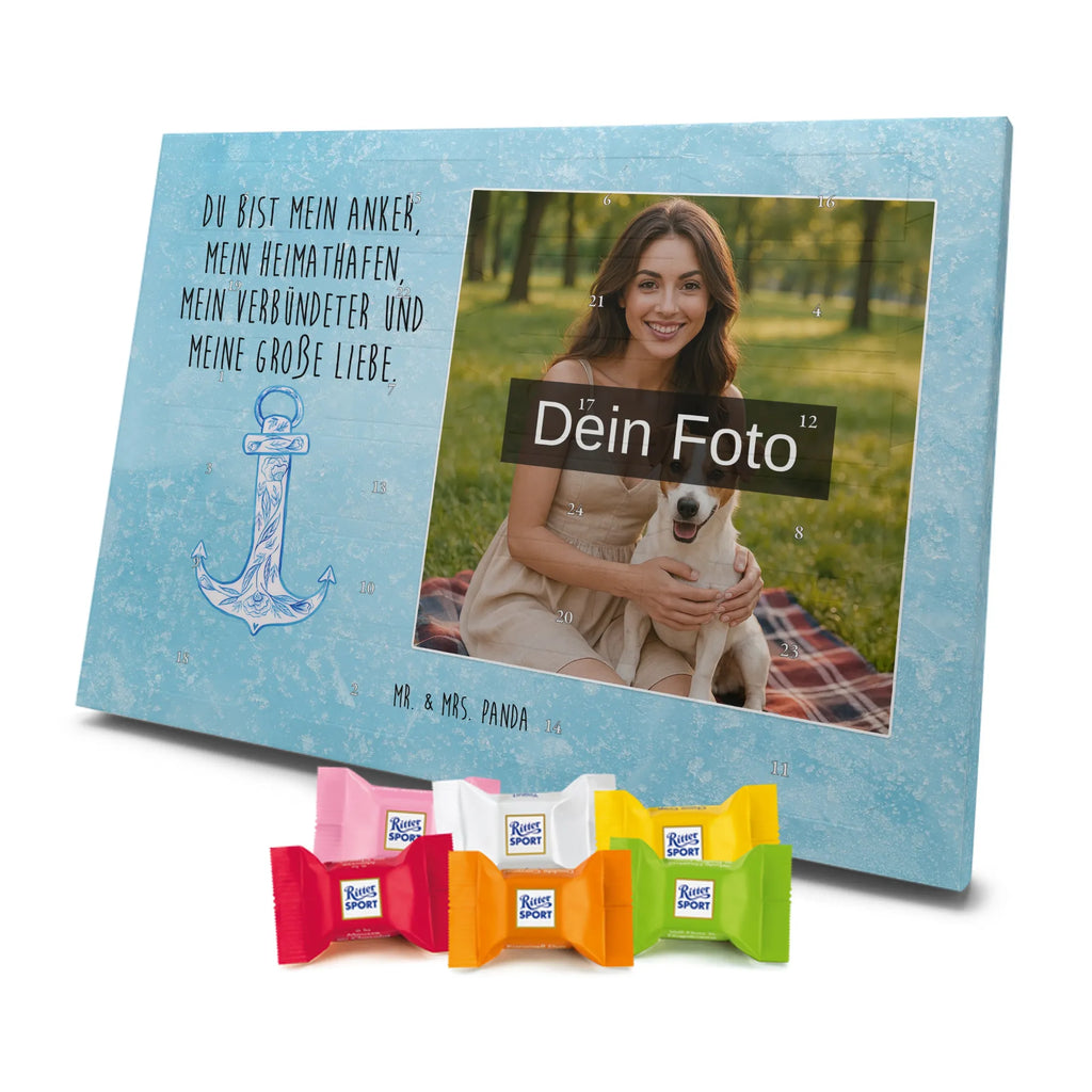Personalisierter Schoko Foto Adventskalender Anker Blau Personalisierter Schoko Foto Adventskalender, Gute Laune, Lustige Sprüche, Tiere, Tiermotive