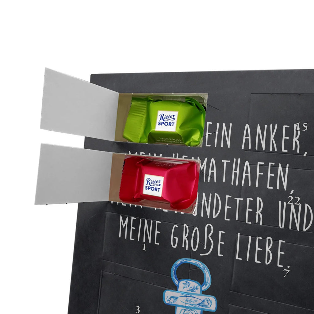 Personalisierter Schoko Foto Adventskalender Anker Blau Personalisierter Schoko Foto Adventskalender, Gute Laune, Lustige Sprüche, Tiere, Tiermotive