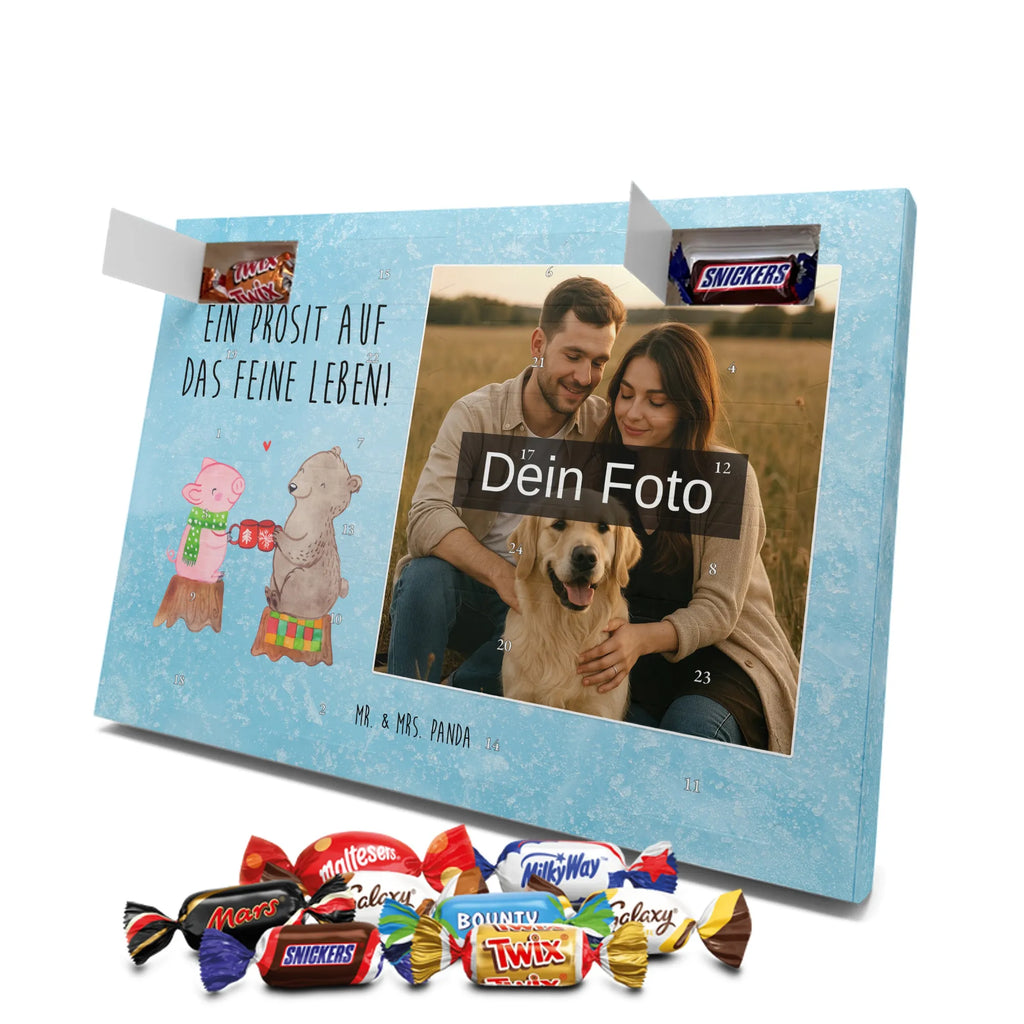 Personalisierter Schoko Foto Adventskalender Glühschwein Sause Personalisierter Schoko Foto Adventskalender, Winter, Wintermotiv, Advent, Nikolaus, Weihnachten, Weihnachtsdeko, Heiligabend, Alles Gute, Prost, Schwein, Weihnachtszeit, Bär