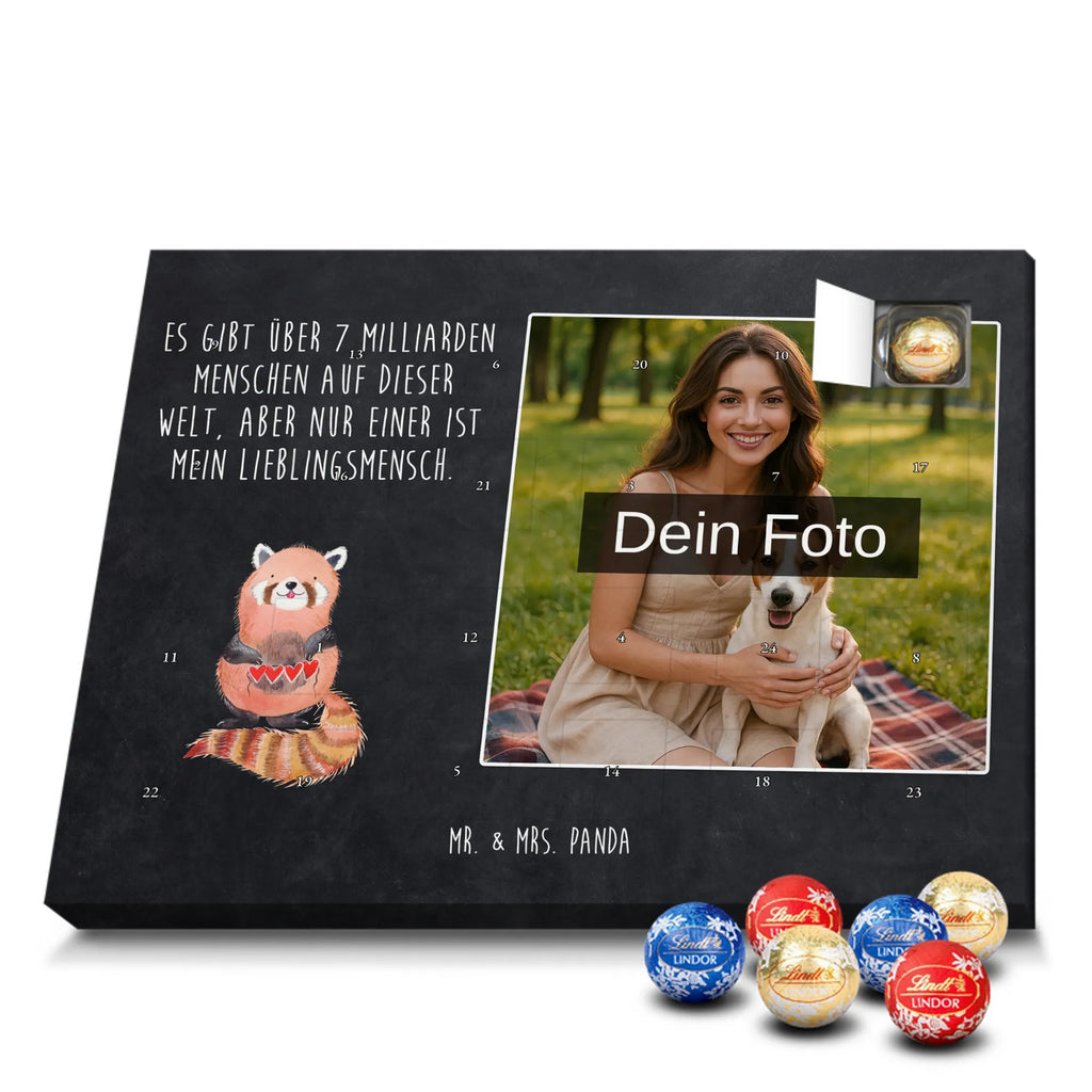 Personalisierter Schoko Foto Adventskalender Roter Panda Personalisierter Schoko Foto Adventskalender, Gute Laune, Lustige Sprüche, Tiere, Tiermotive, Panda, Lieblingsmensch, Herz, Liebling, Rot, Liebe